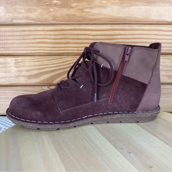 Clarks Tamitha Key Brown Leather/Suede Chukka Ankle Boots Booties Women's 9.5 US - Picture 7 of 10